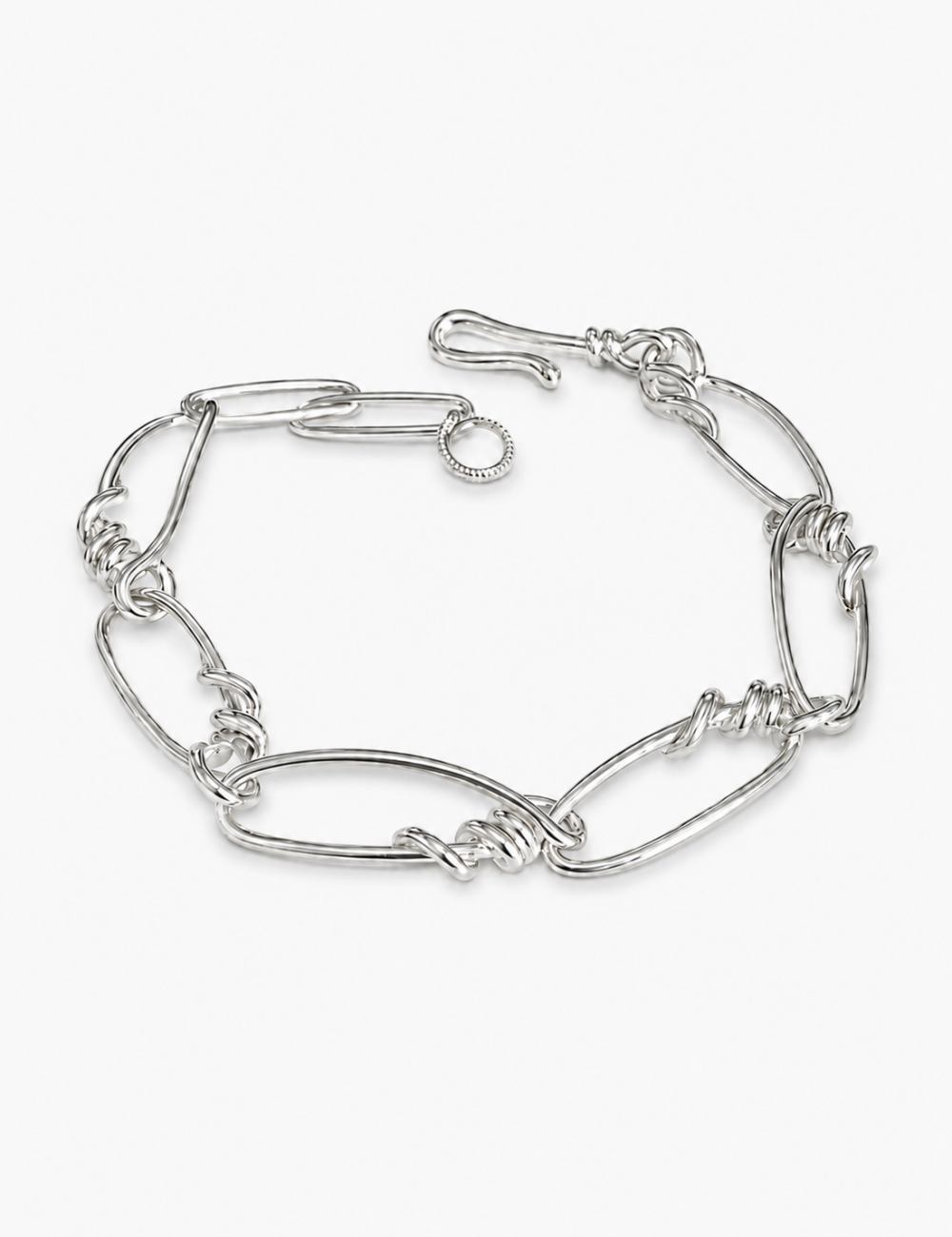 Paperclip Link Chain Bracelet — silver bracelet