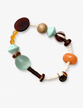 Fine Irregular Stone Beaded Bracelet — brown bracelet