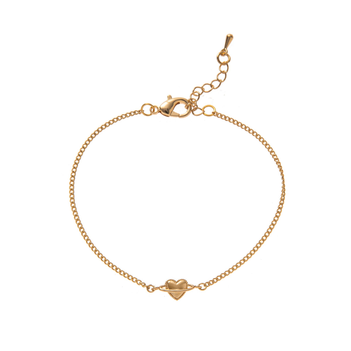 Fine Gold Zirconia Link Chain Bracelet — bracelet, view 6