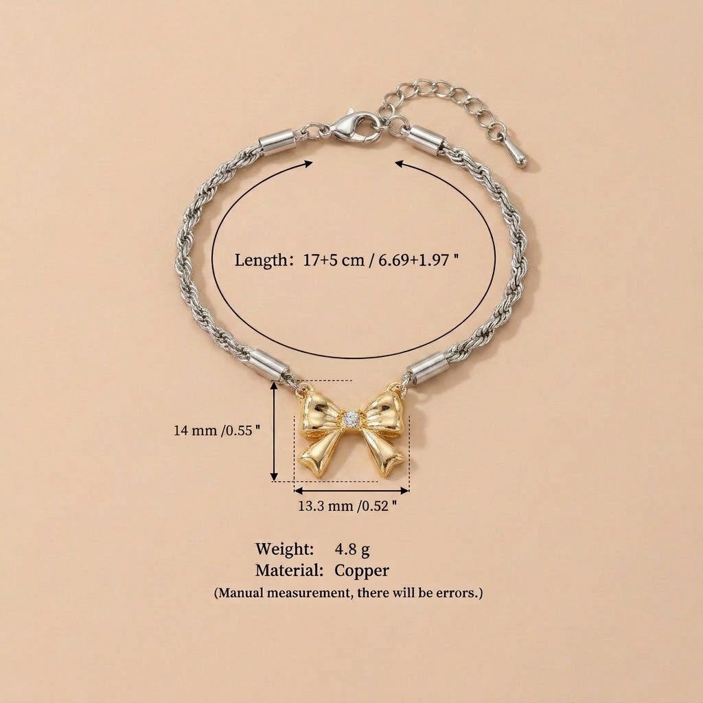 Fine Gold Zirconia Link Chain Bracelet — bracelet, view 12