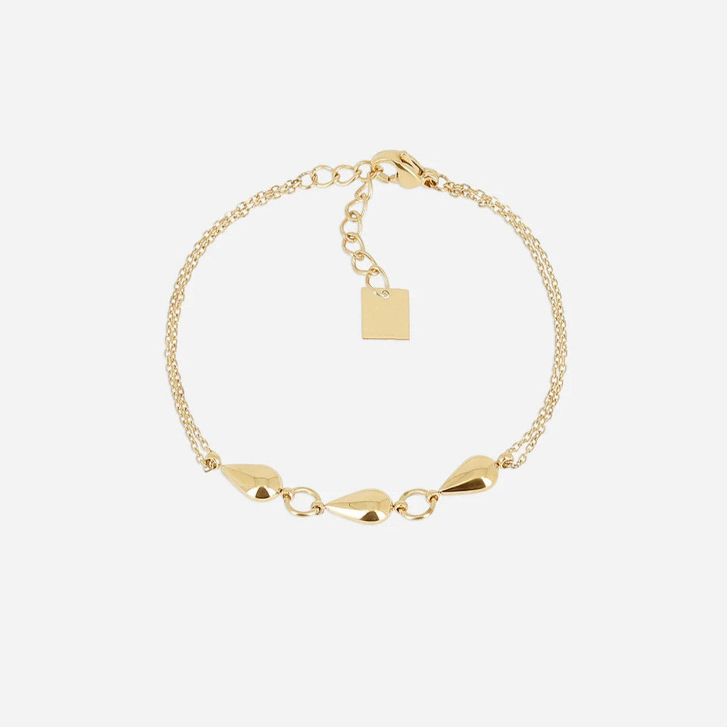 Fine Gold Zirconia Link Chain Bracelet — bracelet, view 24