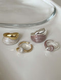 Spliced Enamel Chunky Ring — ring