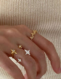 Four-Pointed Star Ring — ring
