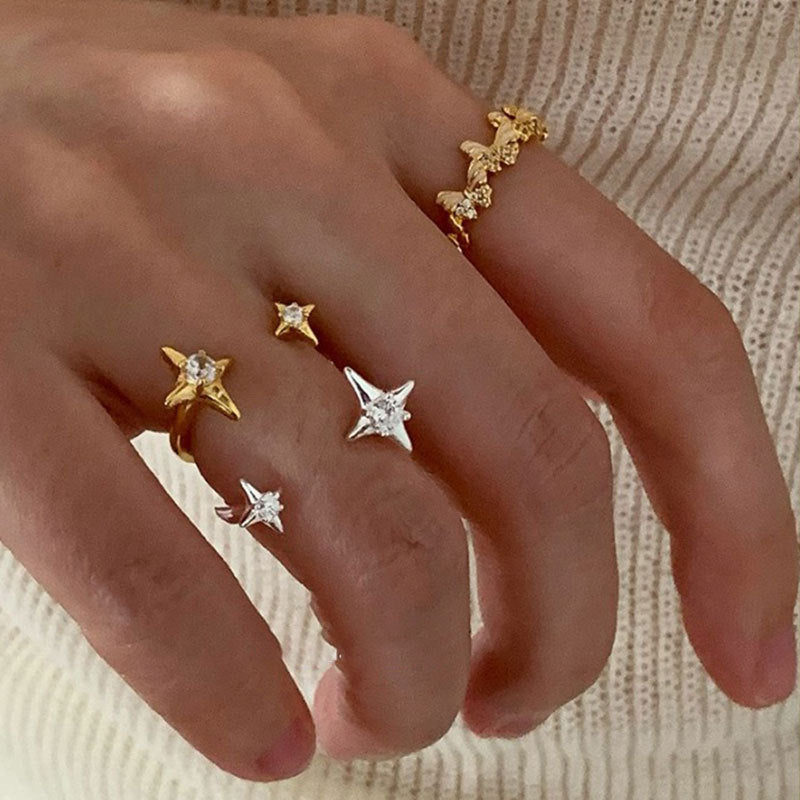 Four-Pointed Star Ring — ring, view 3