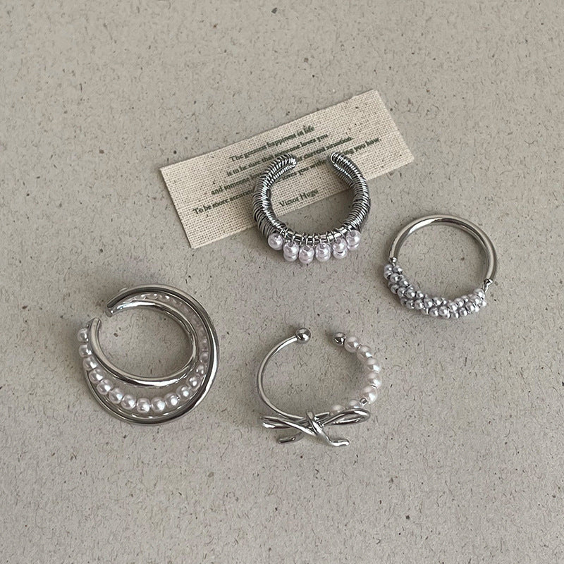Wrapped Pearl Layer Ring — ring, view 2