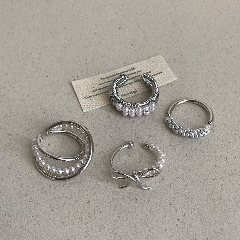 Wrapped Pearl Layer Ring — ring, view 3