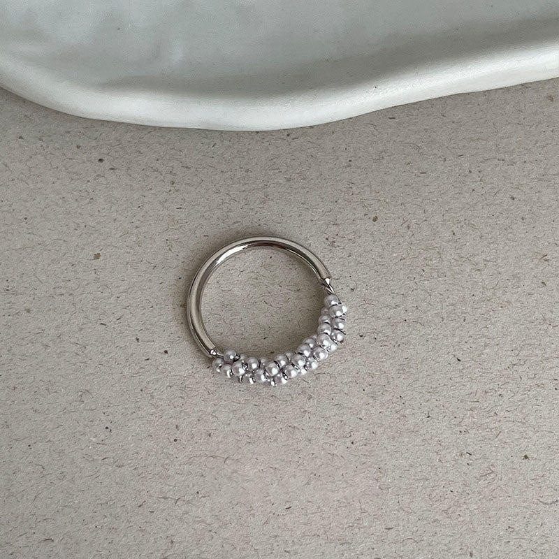 Wrapped Pearl Layer Ring — ring, view 5