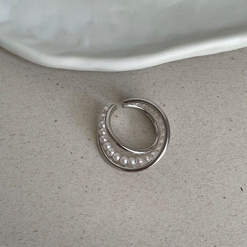 Wrapped Pearl Layer Ring — ring, view 6