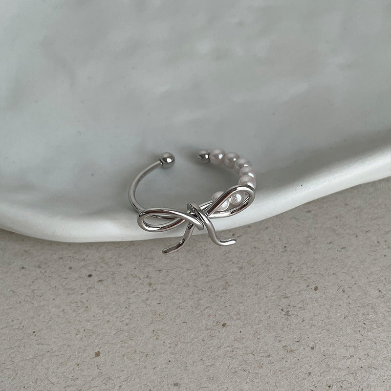 Wrapped Pearl Layer Ring — ring, view 7