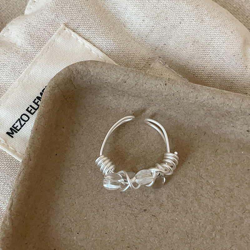 Wrapped Bead Statement Ring — ring, view 5