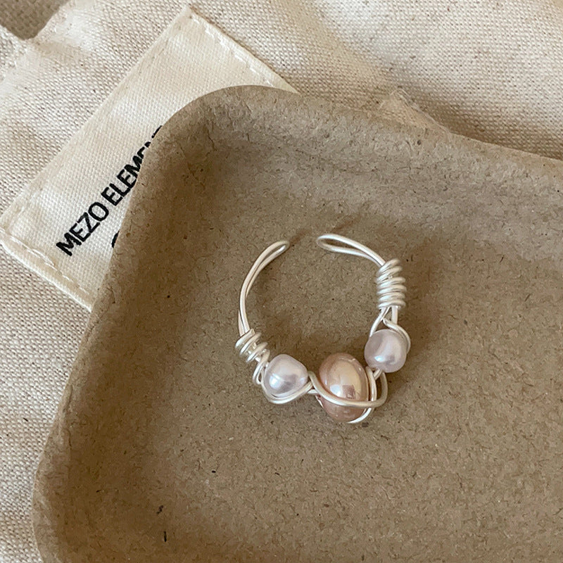 Wrapped Bead Statement Ring — ring, view 7