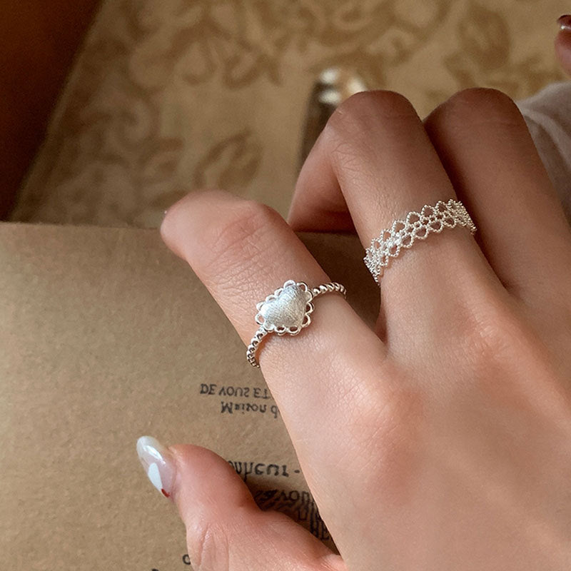 Lace Or Heart Open Ring — ring