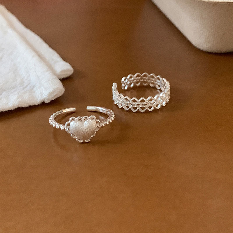 Lace Or Heart Open Ring — ring, view 4