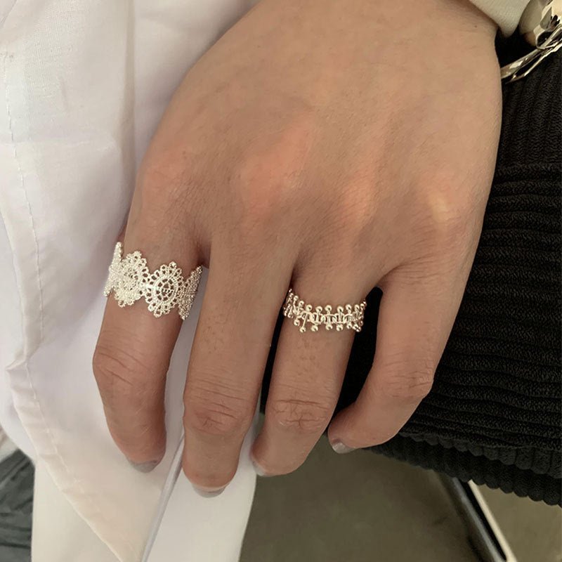 Lace Hollow-Out Single Ring — ring, view 6