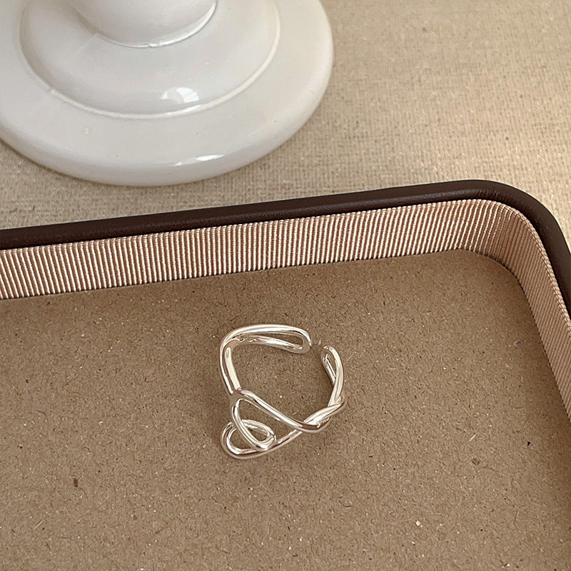 Love Heart Hollow Ring — ring, view 8