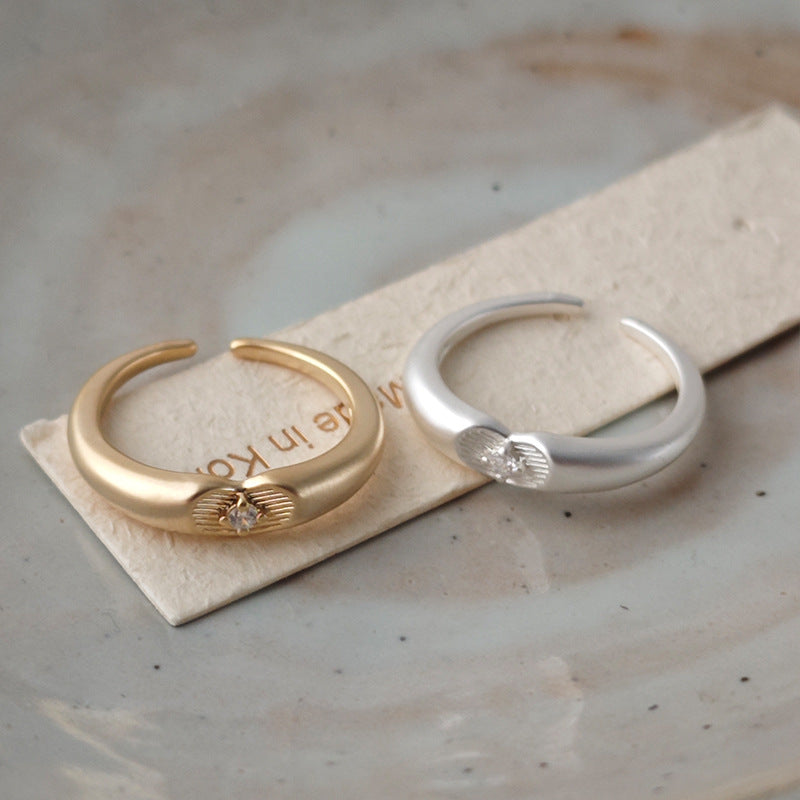 Heart Groove Open Ring — ring, view 3