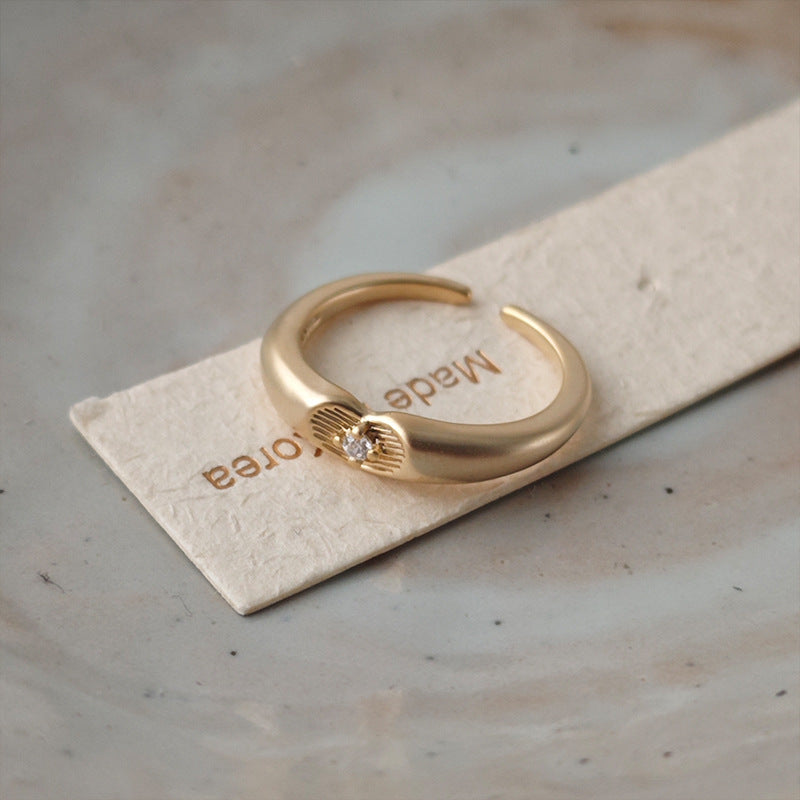 Heart Groove Open Ring — ring, view 4