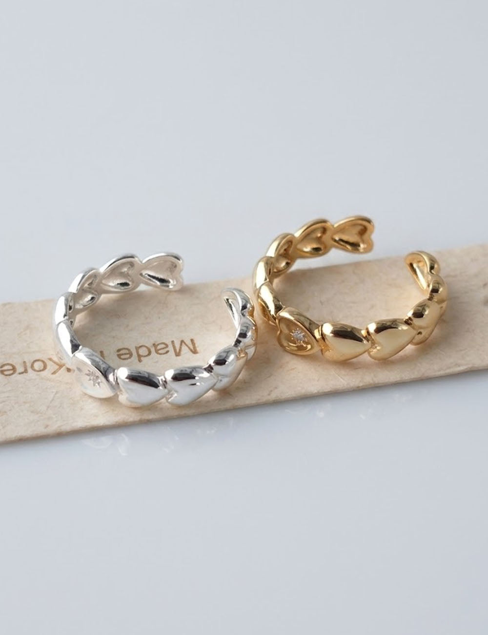 Solid Heart Zircon Ring — ring