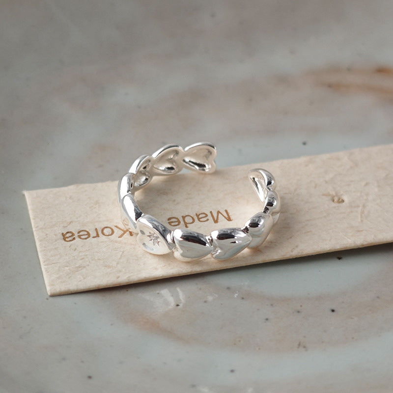 Solid Heart Zircon Ring — ring, view 4
