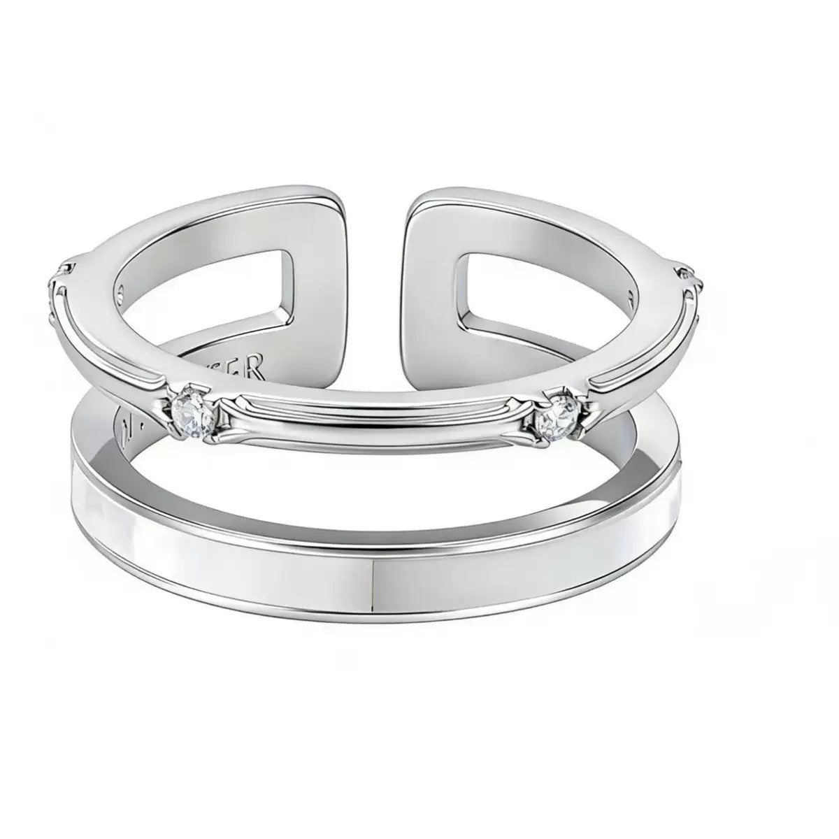 Double Layer Hollow Ring — ring, view 5