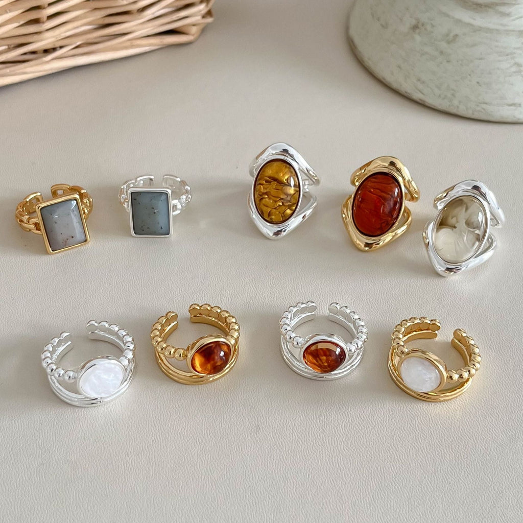 Natural Stone Open Ring — ring, view 2