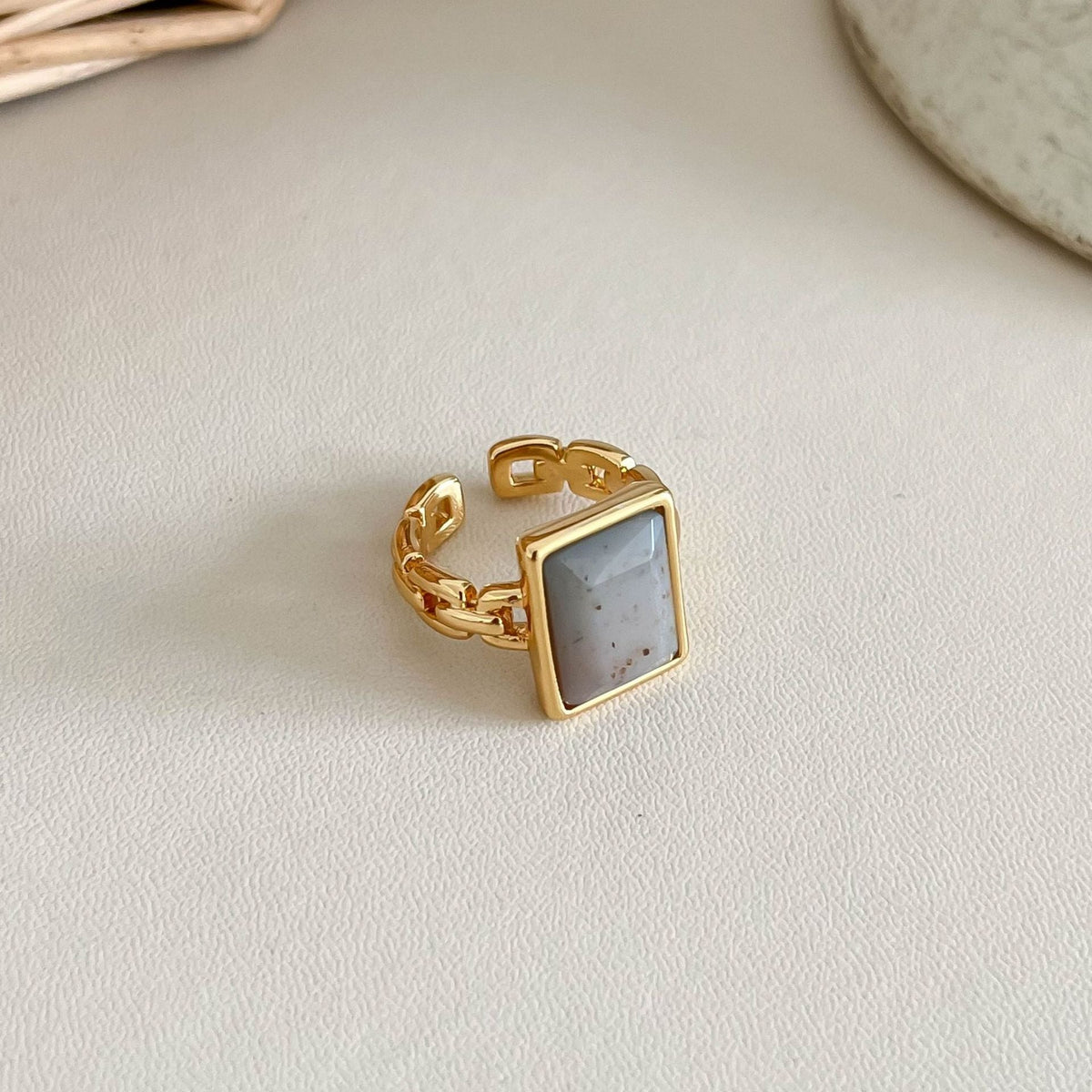 Natural Stone Open Ring — ring, view 8