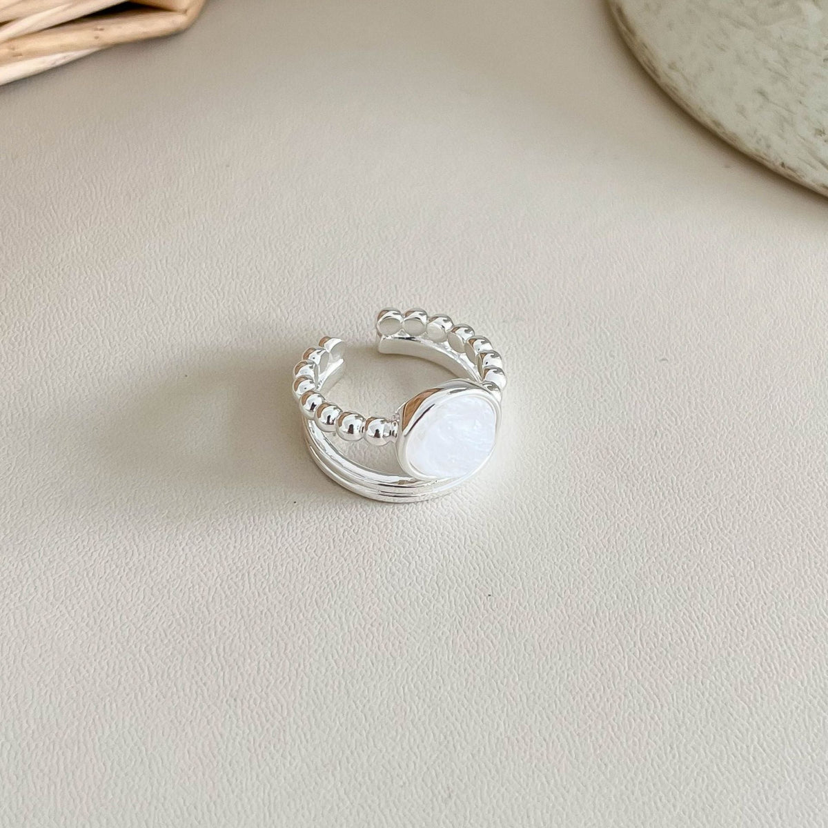 Natural Stone Open Ring — ring, view 10