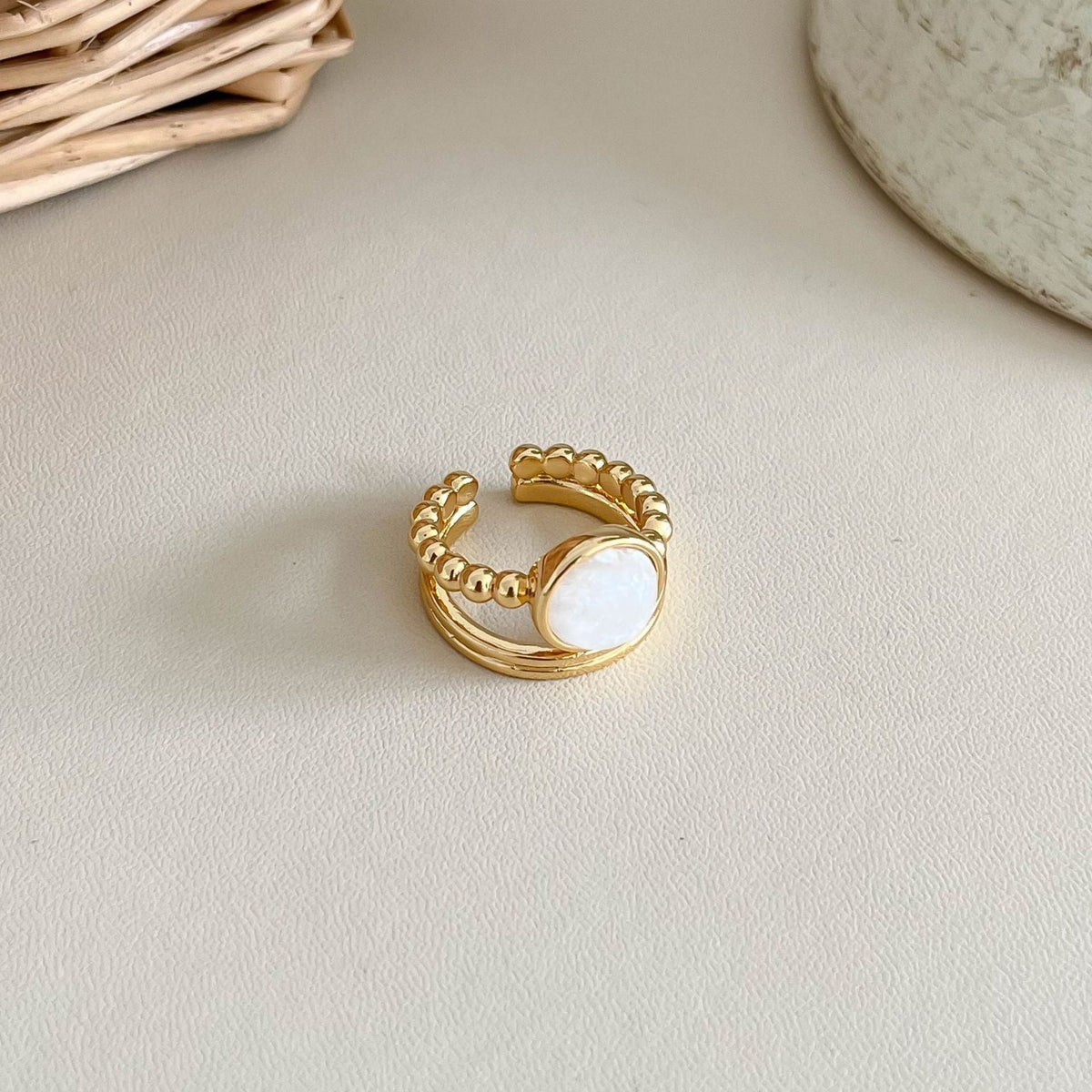 Natural Stone Open Ring — ring, view 11