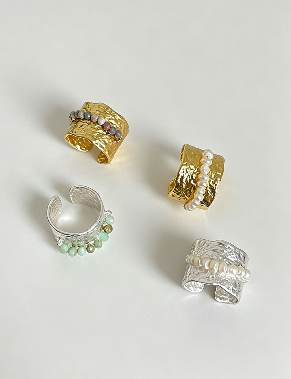 Gold Plated Pearl Open Ring — ring