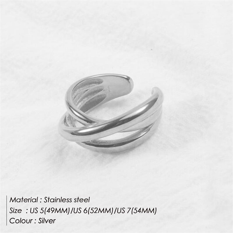 Multi-Layer Wrap Band Ring — ring, view 3