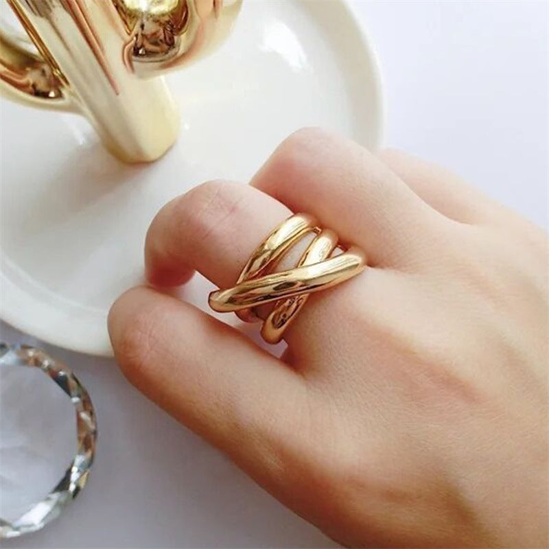 Multi-Layer Wrap Band Ring — ring, view 5