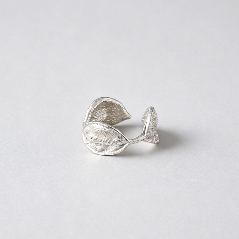 Sparkling Zircon Open Ring — silver ring, view 3