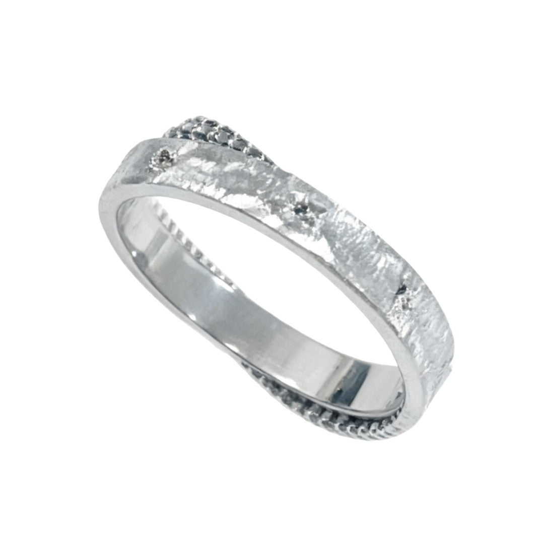 Eight-Point Star Cross Ring — silver ring, view 5
