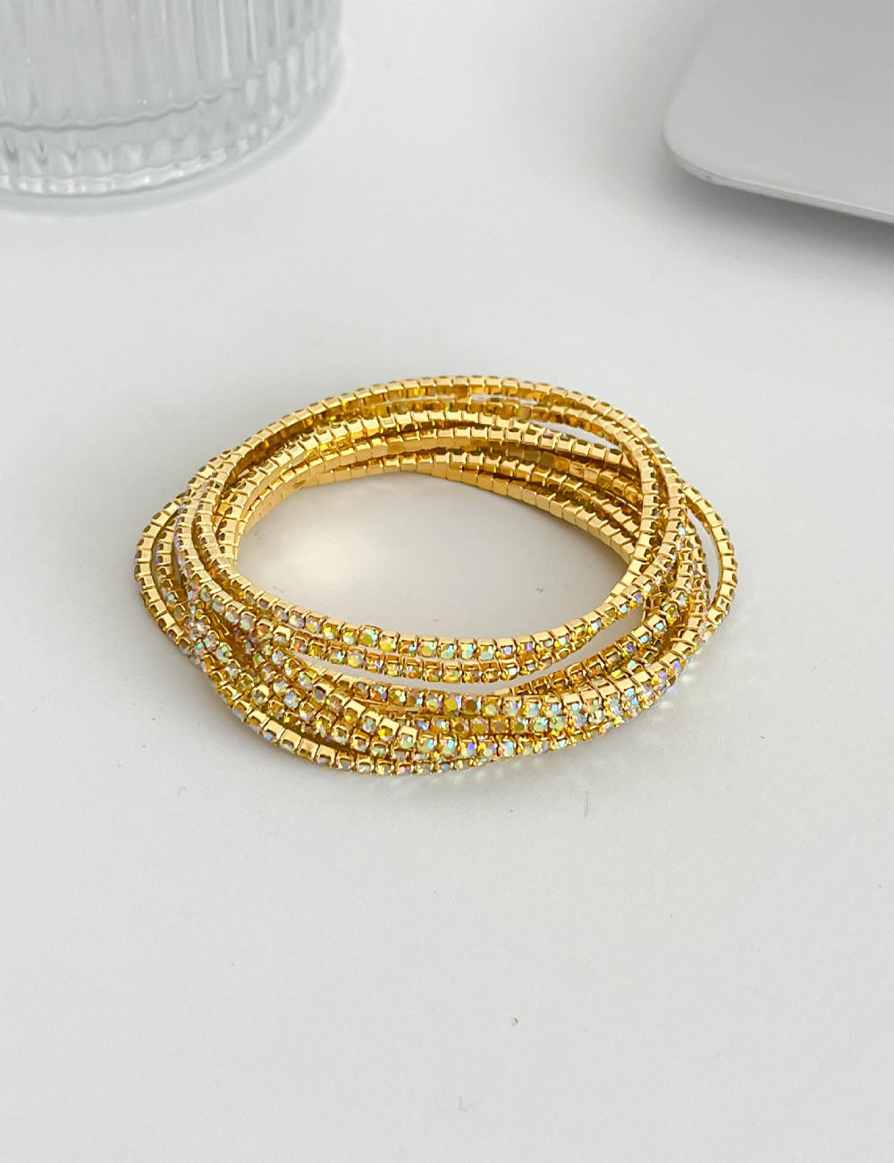 Zirconia Multi Layer Bracelet — bracelet