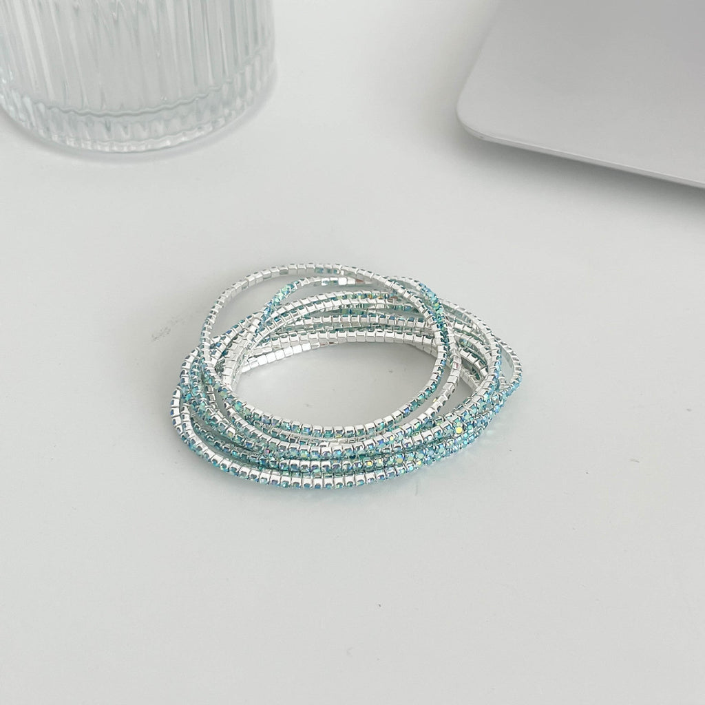 Zirconia Multi Layer Bracelet — bracelet, view 2