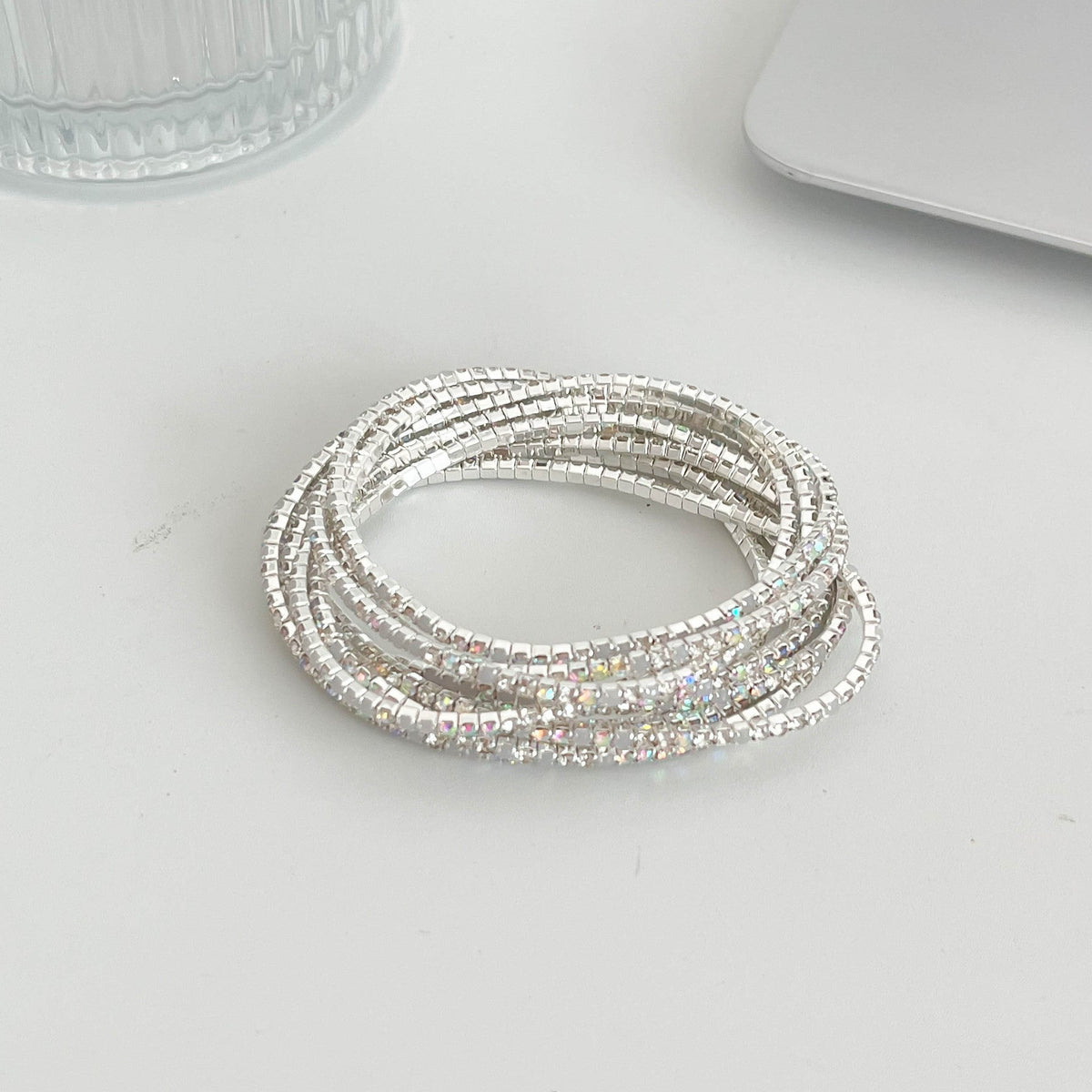 Zirconia Multi Layer Bracelet — bracelet, view 3