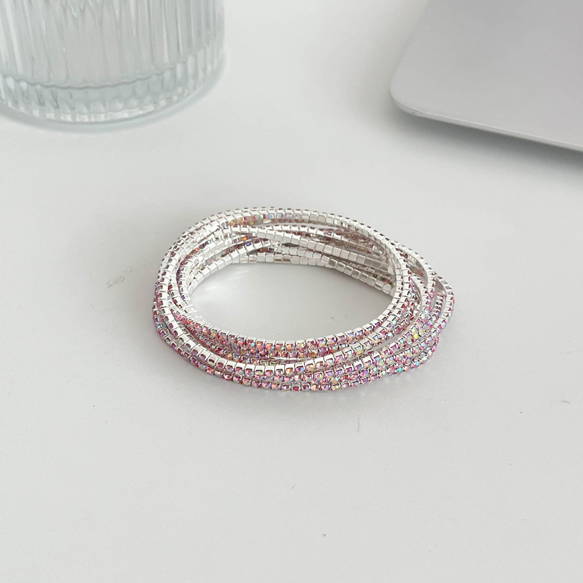 Zirconia Multi Layer Bracelet — bracelet, view 5