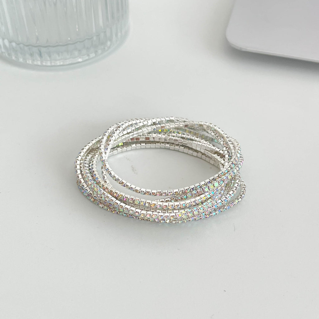 Zirconia Multi Layer Bracelet — bracelet, view 6