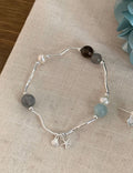 Starfish Pendant Stretch Bracelet — silver bracelet