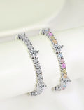 Colourful Heart Rhinestone Bracelet — white bracelet