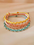 Braided Rope Gold Bead Bracelet — bracelet