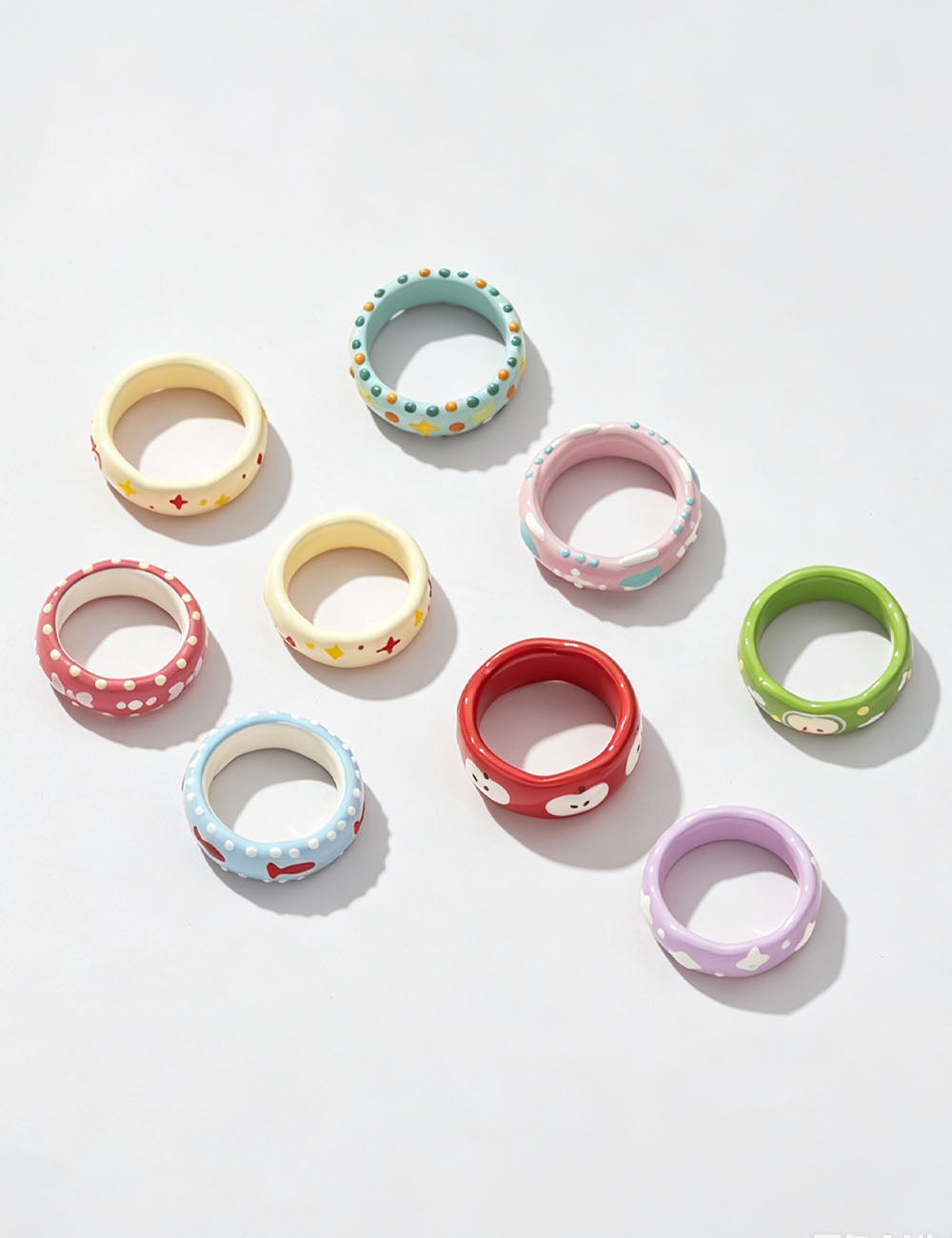 Polka Dot Bow Enamel Ring — ring