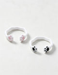 Cat Paw Enamel Open Ring — ring
