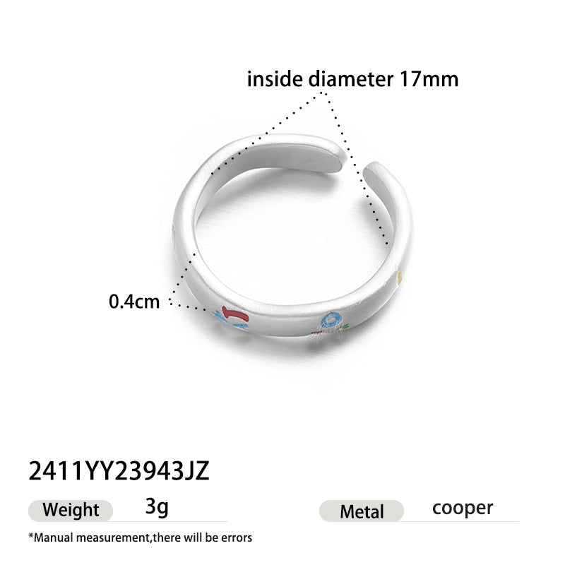 Floral Bow Pattern Ring — ring, view 3