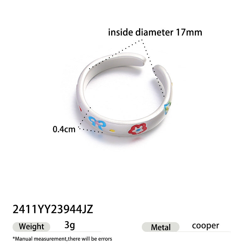 Floral Bow Pattern Ring — ring, view 4