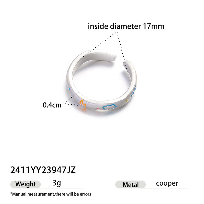 Floral Bow Pattern Ring — ring, view 7