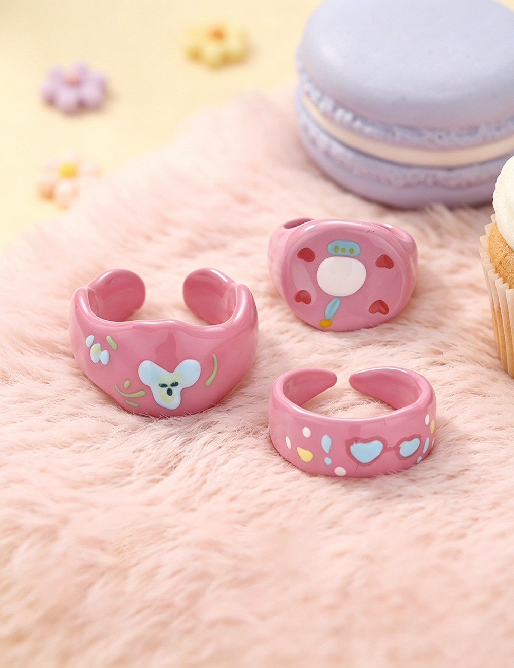 Fruit Print Enamel Ring — ring
