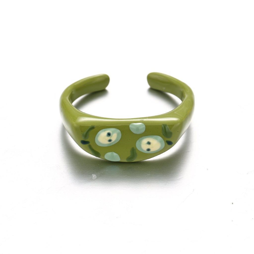 Fruit Print Enamel Ring — ring, view 2