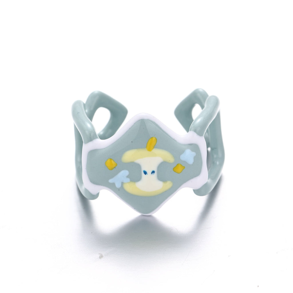 Fruit Print Enamel Ring — ring, view 3