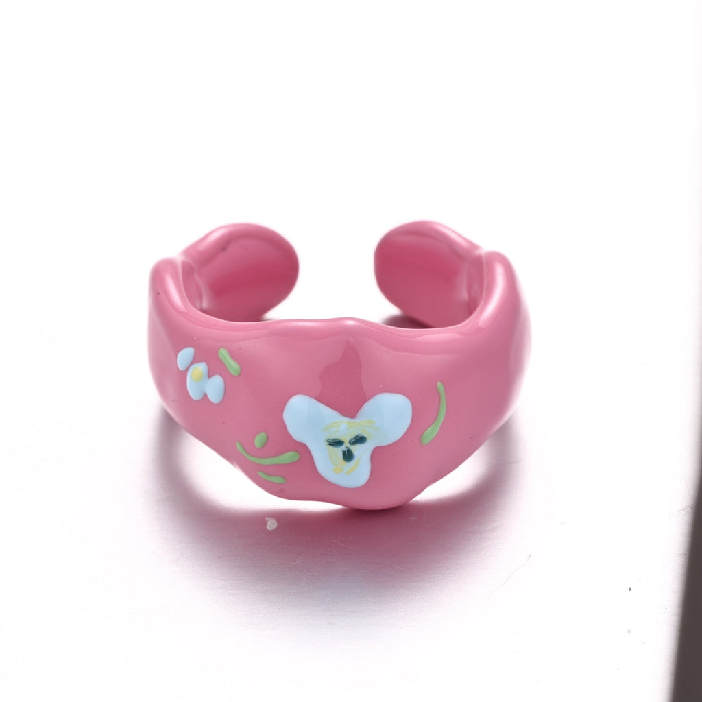 Fruit Print Enamel Ring — ring, view 6